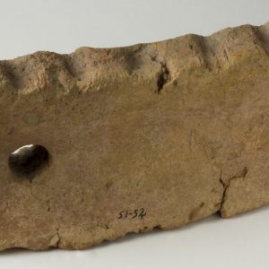 0060. Morillo de hogar en cerámica. Cabezo de Monleón (Caspe, Zaragoza). 950-700 a.C. Inv.01653