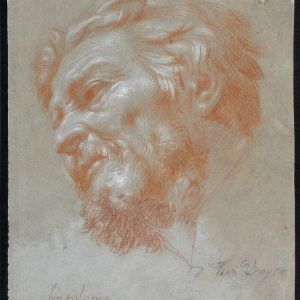 San Bartolomé. Dibujo a sanguina sobre papel. Francisco Bayeu.. Hacia 1780. Inv. 9213.