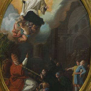 Consagración de San Luis Gonzaga como patrono de la Juventud. Óleo sobre lienzo. Francisco de Goya y Lucientes. 1763. Inv. 50558.