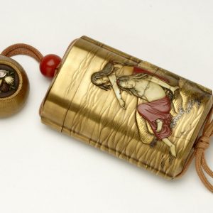 Inro. Laca japonesa. Taller Kajikawa. Periodo Edo. Siglo XIX. Inv. 54242.