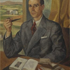 Retrato del profesor Carlos María Álvarez Peña. Óleo sobre lienzo. José Baque Ximénez. 1943. Inv 52823.