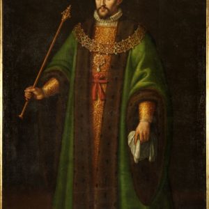 Alfonso II El Casto, rey de Aragón. Óleo sobre lienzo. Rafael Pertús. Primera mitad del siglo XVII. Inv. 10168.