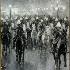 Fiesta del Pilar. Grisalla sobre cartón. Marcelino de Unceta. Hacia 1835-1905. Inv. 10729.