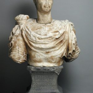 Retrato del emperador Claudio, busto renacentista. Mármol. 41-54. Bilbilis (Calatayud, Zaragoza). Inv. 07621.