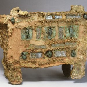 Arca de caudales. Madera/hierro/bronce. Siglo I. Turiaso/Tarazona (Zaragoza). Inv. 50112.