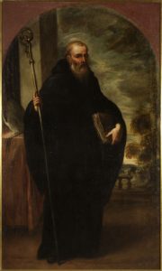 San Benito de Nursia. Óleo sobre lienzo. Vicente Berdusán. Barroco. Hacia 1671-1673. Inv. 10214.