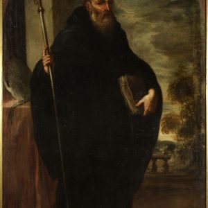 San Benito de Nursia. Óleo sobre lienzo. Vicente Berdusán. Barroco. Hacia 1671-1673. Inv. 10214.