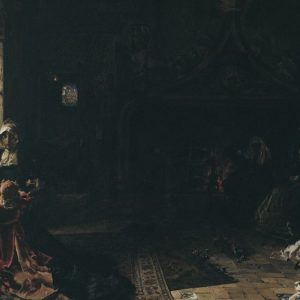 Doña Juana la loca recluida en Tordesillas. Óleo sobre lienzo. Francisco Pradilla Ortiz. 1907. Inv. 51369. Depósito del Museo Nacional del Prado