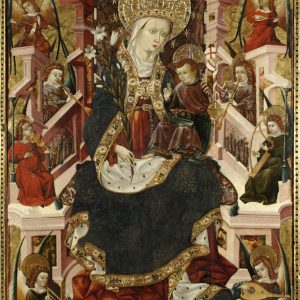 María Reina de los cielos. Temple sobre tabla. Blasco de Grañén, Gótico. Hacia 1437-1439. Iglesia de Santa María la Mayor. Albalate del Arzobispo. Teruel. Inv. 10037.