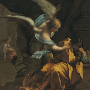 El sueño de San José. Pintura mural al óleo pasado a lienzo. Francisco de Goya y Lucientes. Hacia 1772. Inv. 9260.