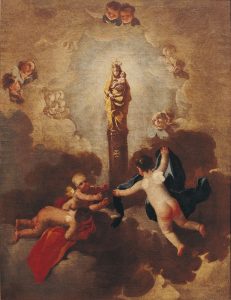 La Virgen del Pilar. Óleo sobre lienzo. Francisco de Goya y Lucientes. Hacia 1771-1774. Inv. 9259.