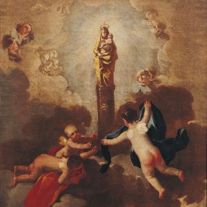 La Virgen del Pilar. Óleo sobre lienzo. Francisco de Goya y Lucientes. Hacia 1771-1774. Inv. 9259.