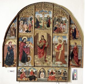 Retablo del Salvador. Óleo sobre tabla. Juan de la Abadía. Gótico. Hacia 1489-1511. Ermita de San Blas. Broto. Huesca. Inv. 10001.
