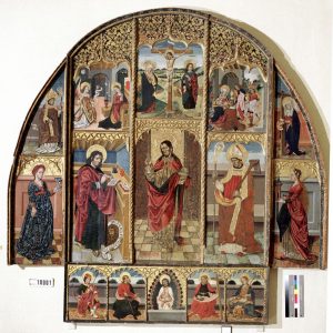Retablo del Salvador. Óleo sobre tabla. Juan de la Abadía. Gótico. Hacia 1489-1511. Ermita de San Blas. Broto. Huesca. Inv. 10001.