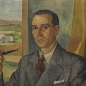 Retrato del profesor Carlos María Álvarez Peña. Óleo sobre lienzo. José Baque Ximénez. 1943. Inv 52823.