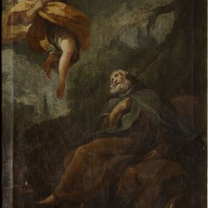 Extasis de San Antonio Abad. Óleo sobre lienzo. Atribuido a Francisco de Goya y Lucientes. Hacia 1771. Inv. 10459.