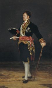 Retrato del Duque de San Carlos. Óleo sobre lienzo. Francisco de Goya y Lucientes. 1815. Inv. 9258. Deposito del Canal Imperial de Aragón.