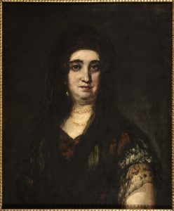 Dama con mantilla. Óleo sobre lienzo. Francisco de Goya y Lucientes. Hacia 1824-1825. Inv. 51118.