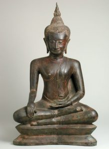Buda sedente. Bronce. s. XVII-XVIII. Indonesia (Java). Inv. 48887