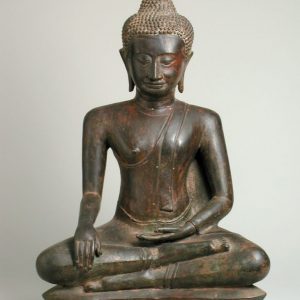 Buda sedente. Bronce. s. XVII-XVIII. Indonesia (Java). Inv. 48887