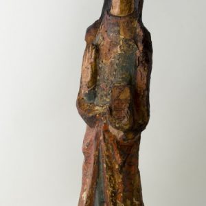 María. Madera policromada. Románico. Siglos XII-XIII. Procedencia aragonesa. Inv. 7570.