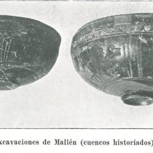 Dos ejemplares de cuencos de Terra Sigillata de El Convento de Mallén donados por Armingol