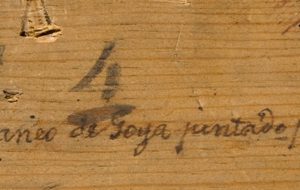 Inscripción Craneo de Goya pintado por Fierros