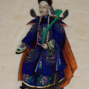 Dignatario chino con su ruyi