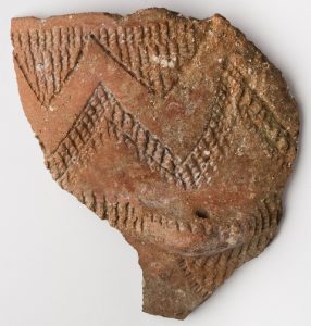 El fragmento de cerámica