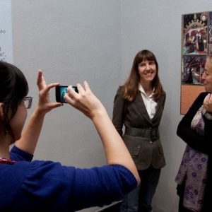 Tuiteando durante una inauguración