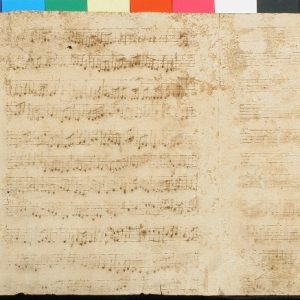 Partitura al dorso