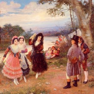 Goya y las Majas, por Gárate