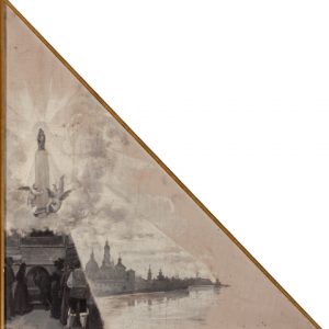 La Virgen del Pilar sobre Zaragoza y sus gentes