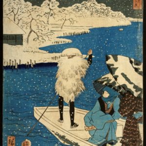 Hashiba en la nieve, por Utagawa Kunisada y Utagawa Hiroshigue II (Fot. J. Garrido)