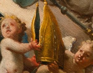 Detalle de la mitra y el báculo de san Valero (Fot. José Garrido)