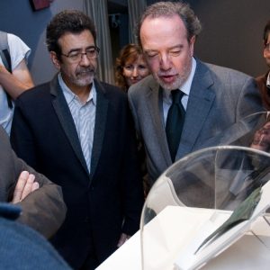 Un momento de la presentación el Bronce de Novallas en 2012 (Fot. J. Garrido)