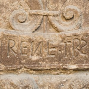 Detalle de un bucráneo (Fot. E. Santos)