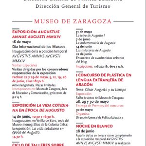Programación del Museo de Zaragoza