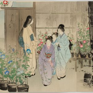 “Don Diego de día en Iriya”, estampa xilográfica, Ogata Gekko (1859-1920). (Fot. J. Garrido)
