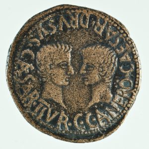 AS DE CAESARAUGUSTA TOS DE NERON Y DRUSO