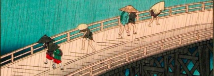 Detalle de un Ukiyo-e de Hirosigue (Fot. Garrido)