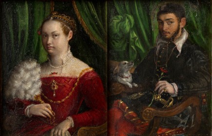 "Doble retrato de matrimonio", Lavinia Fontana. Foto: José Garrido. Museo de Zaragoza.