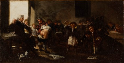 "La letra con sangre entra", Francisco de Goya y Lucientes. Foto: José Garrido. Museo de Zaragoza.