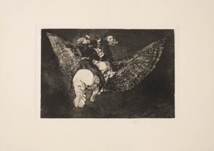 "Disparate volante", Disparates, 5. Francisco de Goya y Lucientes. Foto: Javier Zambrano. Museo de Zaragoza.