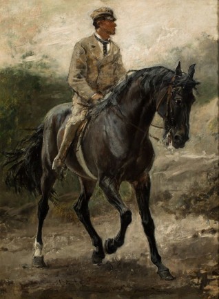 Caballo arabe del Conde Bobrinski, Francisco Pradilla, 1880. Foto: José Garrido. Museo de Zaragoza.