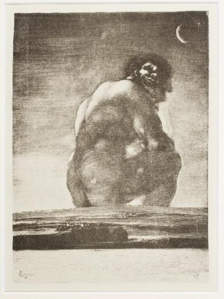 Coloso, copia de Francisco de Goya, 1923. Foto: José Garrido. Museo de Zaragoza.