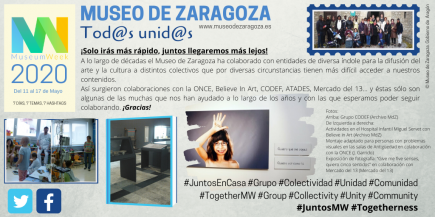 Museum Week TogetherMW Museo de Zaragoza. Fot: Difusión Museo de Zaragoza. Museum Week TogetherMW Museo de Zaragoza. Fot: Difusión Museo de Zaragoza.