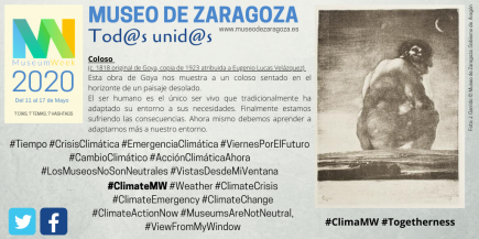 Museum Week ClimateMW Museo de Zaragoza. Fot: Difusión Museo de Zaragoza. Museum Week ClimateMW Museo de Zaragoza. Fot: Difusión Museo de Zaragoza.