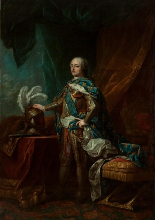 El rey Luis XV con armadura en su tienda, Carle Van Loo, ca. 1750-1762. Foto: José Garrido. Museo de Zaragoza.