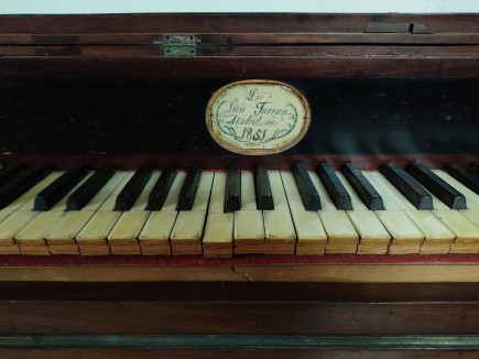 Piano del museo en área de reserva. Foto: Difusión Museo de Zaragoza.